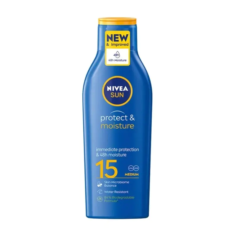 NIVEA SUN Sunscreen Protect & Moisture Lotion SPF15 200 ml